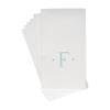 Caspari Antique Robin's Egg Single Initial Guest Towel Napkins in Letter F- 3 Pack of 24 view 4
