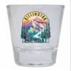 R and R Imports Killington Vermont Design B Souvenir 2 Ounce Shot Glass Round Clear Single view 1