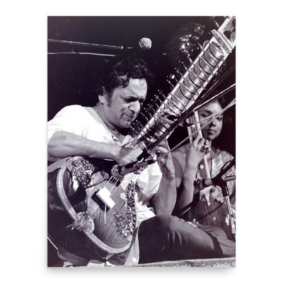 Ravi Shankar Poster Print - Wall Art for Home Decor Office Living Room Bedroom, No Frame, Large 18"x24"