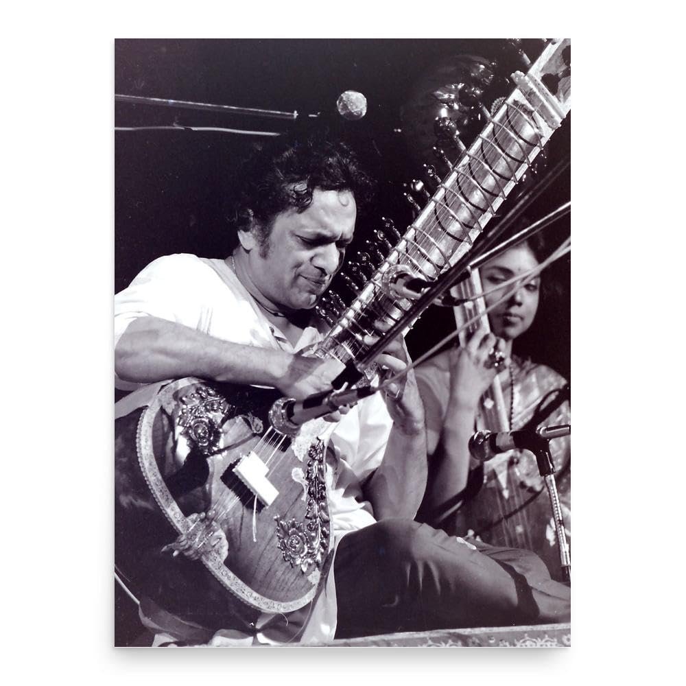 Ravi Shankar Poster Print - Wall Art for Home Decor Office Living Room Bedroom, No Frame, Large 18"x24"
