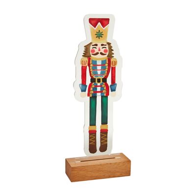 Mud Pie Acrylic Light Up Nutcracker, Small, 10 1/2" x 4 1/2"