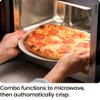 Chefman MicroCrisp Countertop Microwave Oven and Convection Oven, with Integrated Crisper, Guided Touchscreen Interface, 10 Power Levels, Mute Function, and Eco Mode, 1800W and 0.8 Cu. Ft. - Black view 3