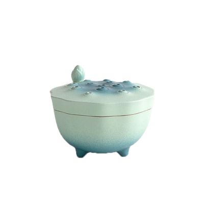 Gradient Blue Garlic Keeper Gradient Blue Matte Texture Garlic Holder Storing Garlic Chili Candy Nuts Garlic Container