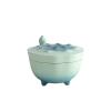 Gradient Blue Garlic Keeper Gradient Blue Matte Texture Garlic Holder Storing Garlic Chili Candy Nuts Garlic Container view 1