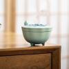 Gradient Blue Garlic Keeper Gradient Blue Matte Texture Garlic Holder Storing Garlic Chili Candy Nuts Garlic Container view 2