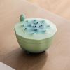 Gradient Blue Garlic Keeper Gradient Blue Matte Texture Garlic Holder Storing Garlic Chili Candy Nuts Garlic Container view 3
