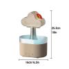 AKYLDI Rain Cloud Humidifier Water Drip, with 7 Color Lights Cloud Humidifier 500ml Automatic Shutdown Humidifier Cute for Bedroom Desk,White view 2