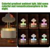 AKYLDI Rain Cloud Humidifier Water Drip, with 7 Color Lights Cloud Humidifier 500ml Automatic Shutdown Humidifier Cute for Bedroom Desk,White view 4