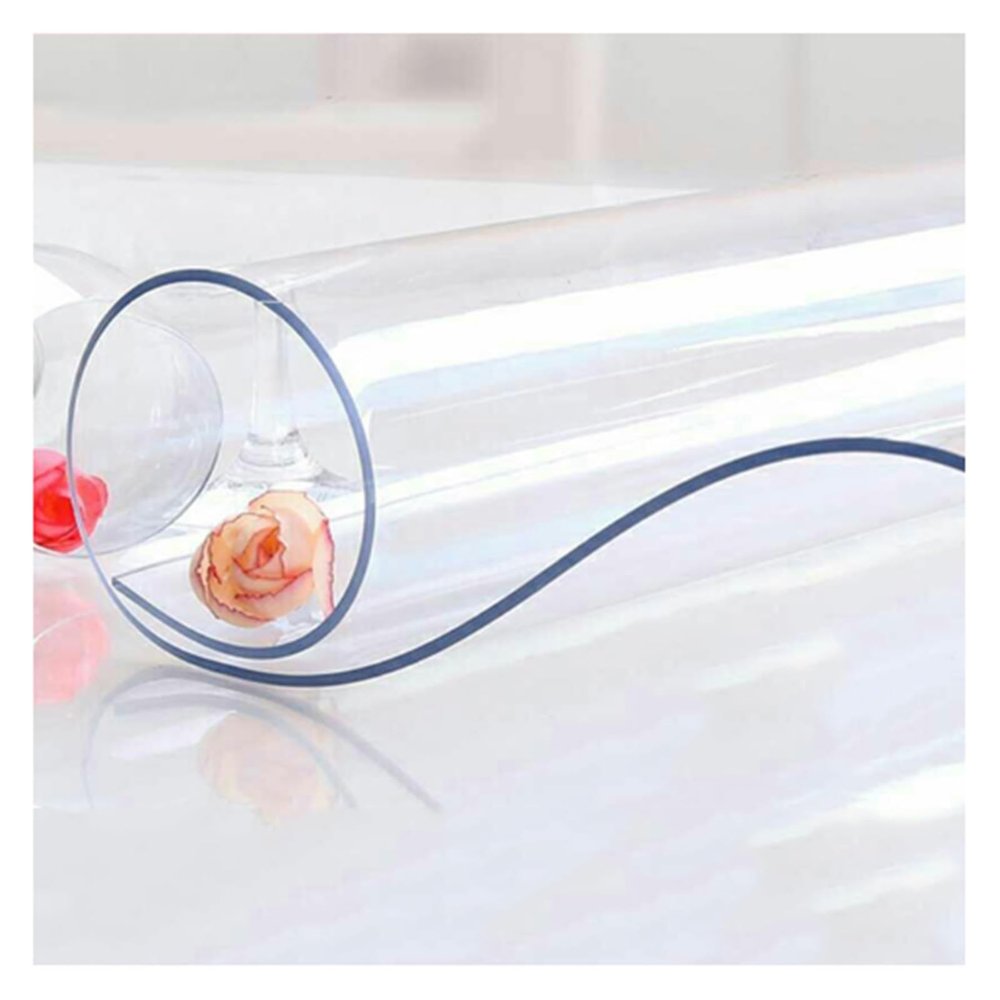 Clear Table Protector,Clear Desk Cover,PVC Plastic Table Cover,Rectangular Vinyl Desk Pad,for Office Dresser Children Writing Desk Night Stand,Multifunctional Wipeable(Size:70x180cm/27.6x70.9in)