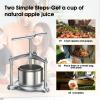 Fruit Wine Press - 100% Natural Juice Maker for Apple, Carrot, Orange, Berry & Vegetables - Ideal for Cheese Making, Tinctures & Herbal Extracts(1.6 Gallon,Green view 4