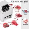 850W Meat Cutter Cutting Machine 2.5/3.5/5/7/10/15/21MM Electric Meat Slicer Shredded Machine Stainless Steel 150kg/h for Boneless Pork Chicken for Family Commercial Use,10MM view 3