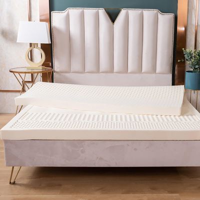 BIRJXVTO Natural Latex Topper Firm -Firm - 1/2/3 Inch - Durable and Not Easy to Collapse,Memory Foam Mattress Topper,Natural Latex Mattress,10cm,120x190cm