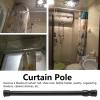 Lybunair Spcircle Tension Curtain Rod, No Tape Tension Rod 9.8-35.4 In, Window Curtain Pole Shower Curtain Rail Telescopic Spcircle Tension Rod (11.8-19.7 In Thin rod with diameter of 0.5 In) view 2