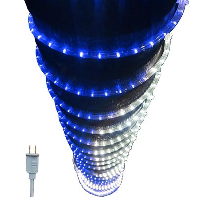 Russell Decor Patriotic Rope Lights for Israel Finland Greece Theme Colors for Party Outdoor Trees Patio Deck Flexible Connectable (90 Feet)