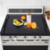 Noodle Board Stove Cover with Extended Handles-Wood Stove Top Covers for Electric Stove Kitchen Sink Cover Serving Tray, Decorative Tray for Kitchen Black (29.92"x22.05") view 1