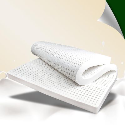 ABJGHYUT Mattress Topper, Natural Latex Mattress for Home Single Double Mattress with Cover Double Bed Full Size Medium Hardness,5cm,135x190cm