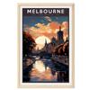 01September Melbourne Poster, Melbourne Print, Australia Wall Art, Australia Poster, Travel Poster, Vintage Travel Posters, Travel Wall Art, Australia Gift, Travel Print, Travel Gift (UNFRAMED) view 1