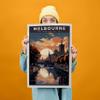 01September Melbourne Poster, Melbourne Print, Australia Wall Art, Australia Poster, Travel Poster, Vintage Travel Posters, Travel Wall Art, Australia Gift, Travel Print, Travel Gift (UNFRAMED) view 4