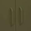 Homgoday Home Furniture Cabinet Olive Green 80 x 35 x 101.6 cm in Steel, Space-Saving Cabinets, Kitchen Cabinet, Living Room, Kitchen Cabinet, Living Room, Sideboard view 3