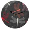 bisibuy Dragonflies Wall Clock Decorative Round 9.84 Inch Decorative Wall Clocks Battery Operated for Kitchen Living Room Bedroom Bathroom Office Home Decor view 1