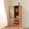 REHOUPTU Elegant Cabinet with Door and 3 Drawers, 11.4"D x 12.6"W x 43.3"H Large Capacity Storage Cupboard, Freestanding Kitchen Storage Cabinet (Single Door) view 2