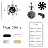 Idadey Metal Compass Wall Decor, Nautical Rose Art, Ocean Theme Wall Hanging for Living Room (Silver, 19"x19") view 4