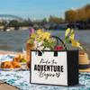 BQXS And So The Adventure Begins Tote Bag, Retirement Retired Gifts for Women Engagement Bridal Shower Wedding Gifts for Couples Bride Bridesmaids view 3