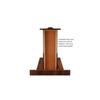 HomeStock Solid Wood End Table with Drawer - Living Room & Bedroom Side Table - Medium Oak Finish 17 Inches view 4