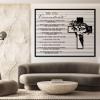 10 Commandments Metal Wall Art, Bible Metal Verses Wall Decor, Metal Motivational Wall Art, Christian Cross Wall Decor, Jesus Metal Wall Art, Living Room Bedroom Decor, Christian Gifts (39"x50"|100x127cm, Black) view 2