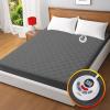 Heated Mattress Pad Full Size,Electric Mattress Pad with Preheat Functions,Bed Warmer with 12 Heat Settings Controller & 1-12 Hours Auto Shut Off,Machine Washable (54"x75",White) (54"x75",Grey) view 1
