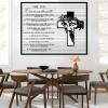 10 Commandments Metal Wall Art, Bible Metal Verses Wall Decor, Metal Motivational Wall Art, Christian Cross Wall Decor, Jesus Metal Wall Art, Living Room Bedroom Decor, Christian Gifts (39"x50"|100x127cm, Silver) view 2