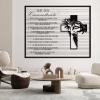 10 Commandments Metal Wall Art, Bible Metal Verses Wall Decor, Metal Motivational Wall Art, Christian Cross Wall Decor, Jesus Metal Wall Art, Living Room Bedroom Decor, Christian Gifts (39"x50"|100x127cm, Silver) view 3
