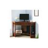 HomeStock Corner Computer Desk - Writing & Laptop Desk, Modern Study Table, Oak Finish, 20" D x 48" W x 30.25" H view 2