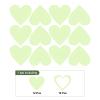 MECCANIXITY Glow in The Dark Heart Decals Decor Green Wall Stickers for Ceiling Bedroom Bedding Room 1 Set view 3