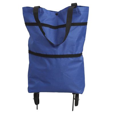 Foldable Shopping cartGrocery cart on Wheels FoldableFolding Shopping Cart, Household Trolley with Wheels, Load Capacity 7.5kg, Suitable for Supermarket Shopping (Color : Red)(Color:Blue,Size:Blue)