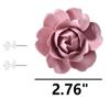 AMERRY Camellia,2.76"" Ceramic Dcor Flowers Wall Art,3D Wall Hanging DecorativeHandmade 3D Wall Art Hanging Sculpture Porcelain Flower Wall Dcor for HomeHallwayLiving RoomBedroomOffice (Pink) view 2