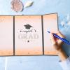 HOODANCOS Graduation Signature Book Elegant Guest Sign for Class of Decorative Memory Keepsake for Graduation Party for Messages view 2