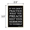 Honey Dew Gifts Practice What You Preach Magnet 754691 view 2