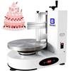 HomeLoft Basics Cake Icing Machine Adjustable Cake Icing Smoother Tool - Portable Automatic Decorating Cake Coating Smoothing Scraping Machine - Baking Birthday Cake Tools, 110V, White view 1