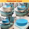 HomeLoft Basics Cake Icing Machine Adjustable Cake Icing Smoother Tool - Portable Automatic Decorating Cake Coating Smoothing Scraping Machine - Baking Birthday Cake Tools, 110V, White view 2
