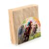 ALAZA Horse Racing Watercolor Napkin Holder Clear Acrylic Tissue Paper Dispenser for Dining Room Table Kitchen Bathroom view 1