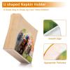ALAZA Horse Racing Watercolor Napkin Holder Clear Acrylic Tissue Paper Dispenser for Dining Room Table Kitchen Bathroom view 4