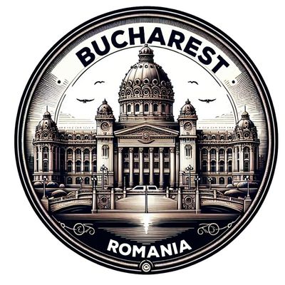 Bucharest Romania Souvenir Die-Cut Flat Decorative Flat Magnet