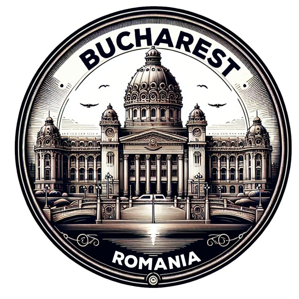 Bucharest Romania Souvenir Die-Cut Flat Decorative Flat Magnet