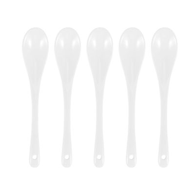 Kqcibz Set of 5 Ceramic Spoon Teaspoon Spoon Jam Honey