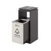 GLigeT Garbage Cans Stainless Steel Top Ashtray Trash Can Hotel Trash Can Hotel Elevator Entrance Ashtray Outside Trash Bin(Color:A-05A) view 3