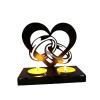 ZMQJEQANBG Display Candelabra Metal Stand Wedding Candle Holder Romantic Love Stand Decoration Candle Holders view 1