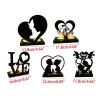 ZMQJEQANBG Display Candelabra Metal Stand Wedding Candle Holder Romantic Love Stand Decoration Candle Holders view 2