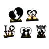 ZMQJEQANBG Display Candelabra Metal Stand Wedding Candle Holder Romantic Love Stand Decoration Candle Holders view 4