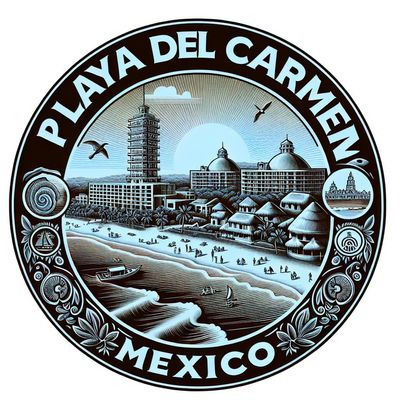 Playa del Carmen Mexico Souvenir Die-Cut Flat Decorative Flat Magnet
